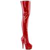 Pleaser - DELIGHT3000HWR Bottes cuissardes à plateforme - Rouge Product image